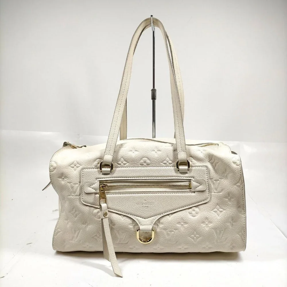 authentic LOUIS VUITTON White Monogram Empreinte Leather Inspiree Bag - Picture 4 of 16